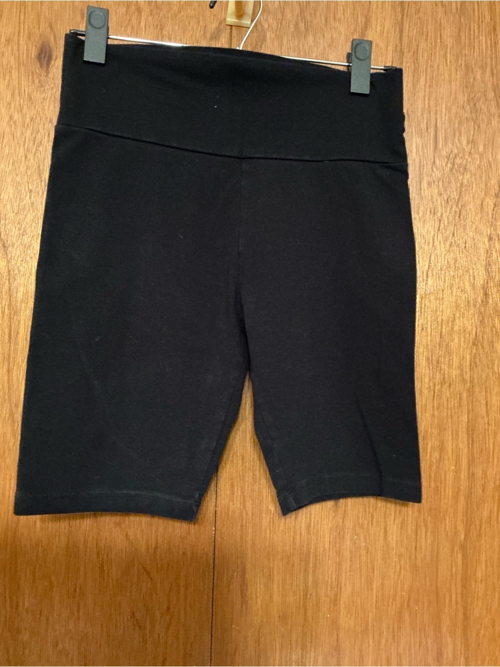 Ambiance Black High-Rise Bike Shorts